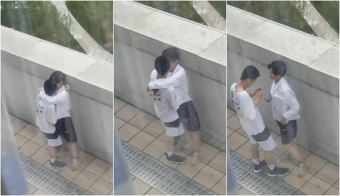 年轻情侣在残厕做爱自拍